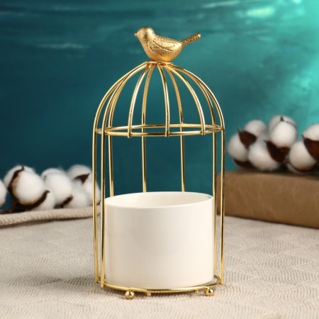Kashpo "Golden Cage" 20x9x9cm