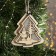 Christmas tree toy "Christmas tree with Santa Claus", from batteries, glow warm white