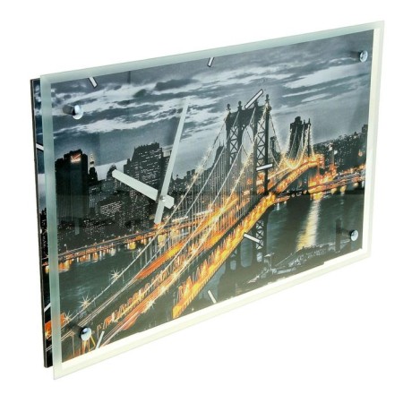 Carty clock is wall, series: city, "Manhattan bridge", 35x60 cm-5