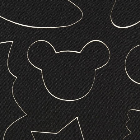 A set of curly patterns Assorted, adhesive, sheet 24.5 × 14.5 cm, 18 pcs, black color-1