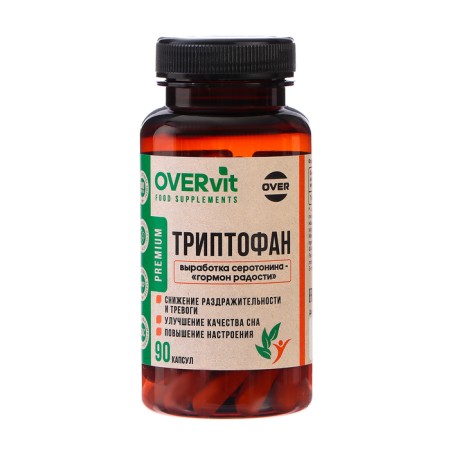 Triptofan Overvit, 90 capsules
