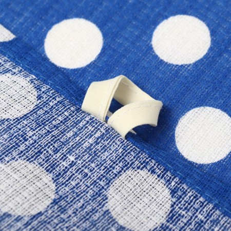 Towel 35x60cm peas 568-5p, blue, waffle, 120g/m, HL100%-1