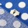 Towel 35x60cm peas 568-5p, blue, waffle, 120g/m, HL100%