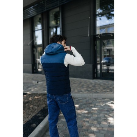 Male ise vest, size 48, blue color, blue-10