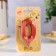 Candle in the Cake "Fine", number "0", red metallic, 6.5 cm