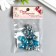 Buttons plastic for creativity 1 puncture "ball holography. Blue" set 12 pcs d = 1.2 cm