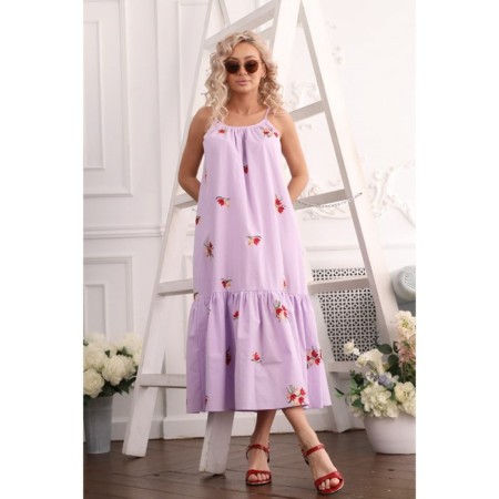 Female dress, size 56, lilac color-4