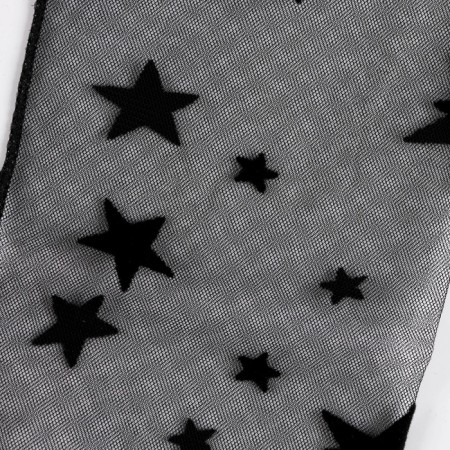 Carnival accessory, socks, black, stars-6