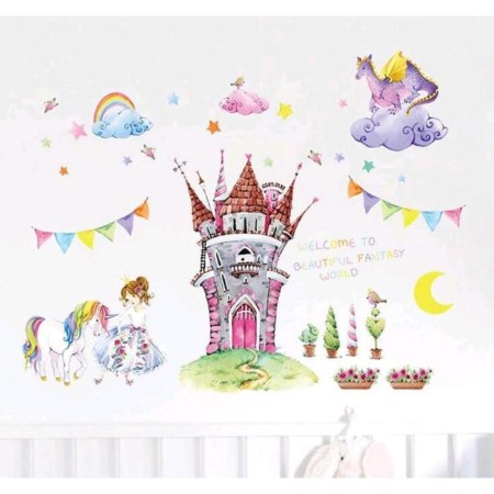 Plastic sticker Interior "Princess Castle" 60x90 cm