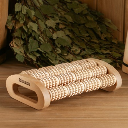 Banner massager for the back of the "Dobroparov" roller, combined