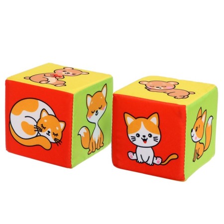 A set of soft cubes "Mom and baby"-2