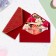 The envelope "On the day of the anniversary!" Cutting, embossing, software touch, squares