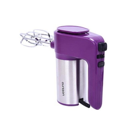 Mixer Oursson HM4001/SP, manual, 400 watts, 6 speeds, 2 nozzles, purple-2