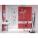 Wall tile Evolution bricks Red relief 200x440 (in package 1.05 sq.m)