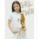 T -shirt Children's Amarobaby Gloss, height 140 cm, white/gold color