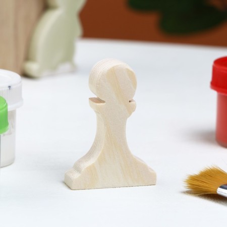 Harvesting for creativity "pawns", 3.3 x 5 x 1.2 cm, pine-1