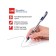 Balloon handle Cello Maxriter XS, node 0.7 mm, rubber emphasis, blue ink, transparent body