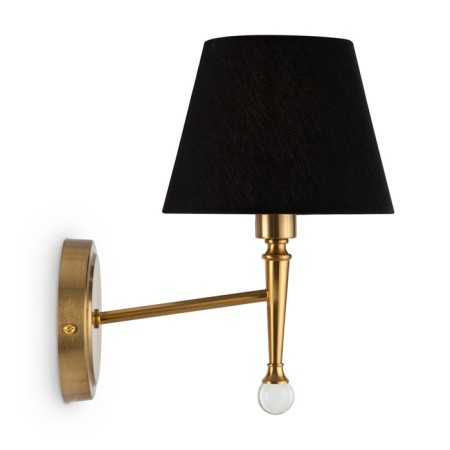 Wall lamp 40W, 1HE14, 28.5x17 cm, brass