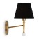Wall lamp 40W, 1HE14, 28.5x17 cm, brass