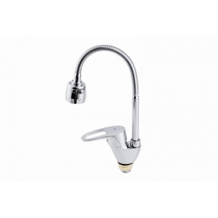 FAUZT FZS-811-126 kitchen mixer, single-leaf, flexible spout 145 mm, chrome