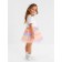 Children's skirt kaftan "gradient" pink, length 30 cm