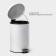 Garbage bucket with pedal Stolz Stölz, 12 l, stainless steel, white color
