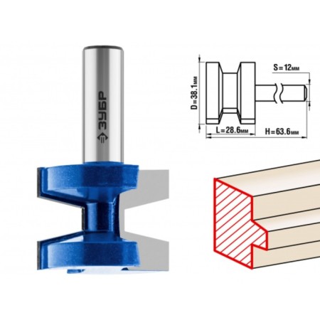 Frases Par-ship bison 28731-38.1-2, Temeted, Salard D = 12 mm, 38.1 x 28.6 mm