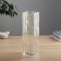 VAZ Glass Table "Milagros" strokes, 25x8 cm, transparent