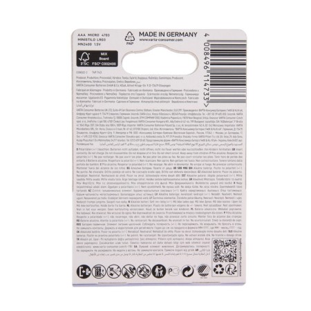 Battery Alkalin Varta Max Tech AAA set 2 pcs-1