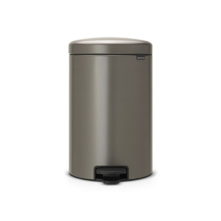Brabantia Newcon bucket, plastic inner bucket, with a pedal, platinum color, 20 liters