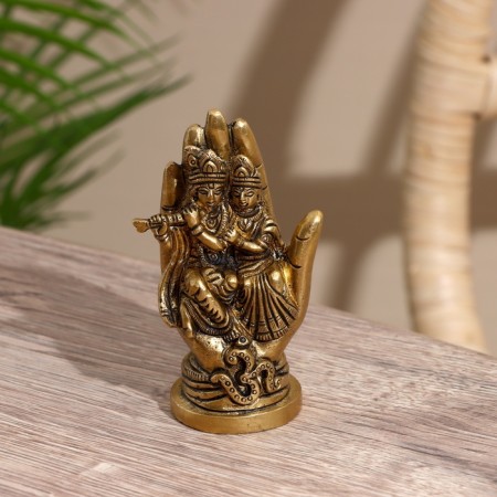Souvenir "Radha and Krishna" Brass 10 cm