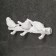 Suspension decor - hanger "twig with three birds" white