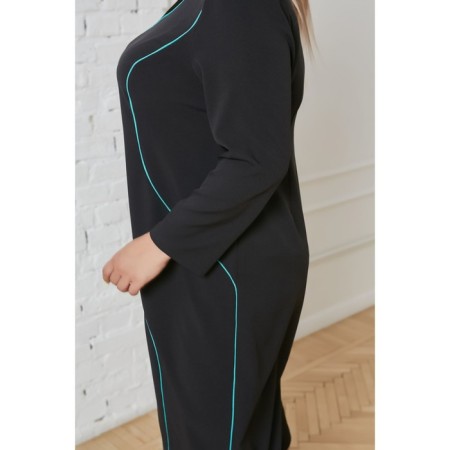 Female dress, size 64, black color-4