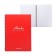 Notebook A5, 80 sheets, a cage on a spiral, Erichkrause, Classic Words, Red, Plastic Cover