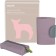 Gift set: cover for passport and key holder, lilac color