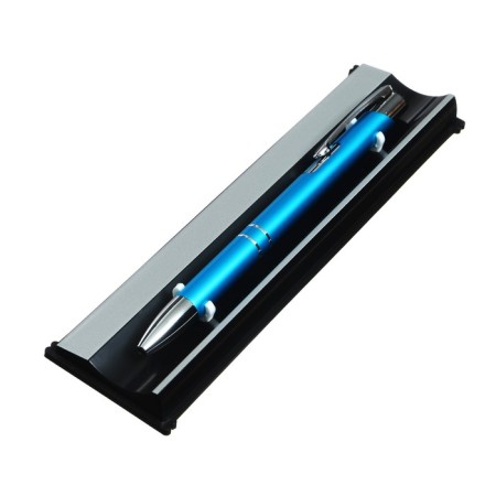 Gift, ball, automatic "style" in a plastic case, New, blue-7