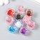 Busina Acryl with the undermined hole "Cube - Color inside" MIX 1.2x1.2x1.2 cm