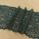 Lace elastic fabric, 190 mm × 2.7 ± 0.5 m, emerald color