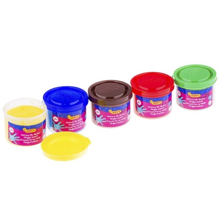 Finger paints 5 colors, 175 g, Jovi, for kids-1