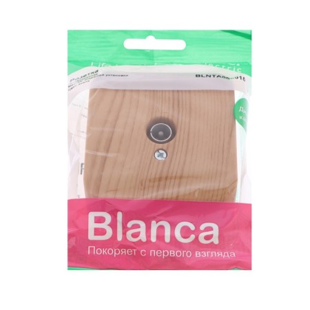 Television socket SE BLANCA, invoice, 1 dB, IP20, ash color, BLNTA000015-1
