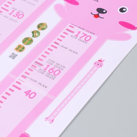 Sticker plastic interior color rosteomer "pink bunny" 45x60 cm-2