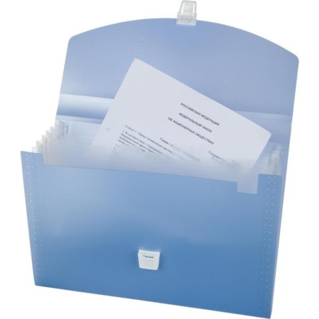 A4 portfolio folder, 700 μm, 6 departments, calligrata top breeze, heavenly, embossing "under the skin"-5