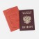 Passport cover, emblem+ Kremlin, red color