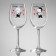 Foam glass for wine "Love is...", 360 ml