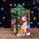 Gift box "Mail Santa Claus" Green 15.5 x 12 x 8 cm
