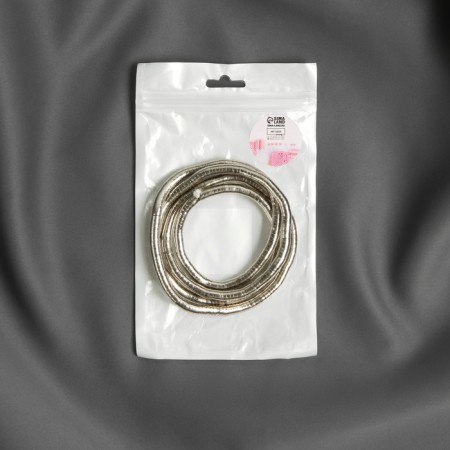 Picking for curtains "Flexible cord", d = 7 mm, 50 cm, silver color-2