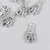 Decor for creativity Metal "Dwarf" set 8 pcs silver 1.1x2.3 cm