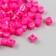Beads for creativity plastic "Cube with flattened edges" Pink set 30 g d = 0.8 cm