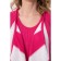 Cardigan female, size 42, white, pink color