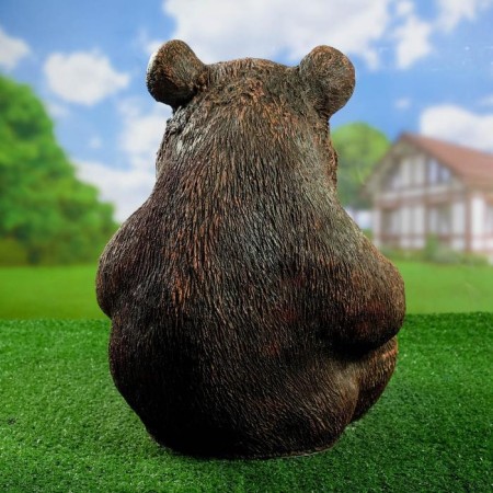 Garden figure "Bear with honey of greedy" 43cm-2